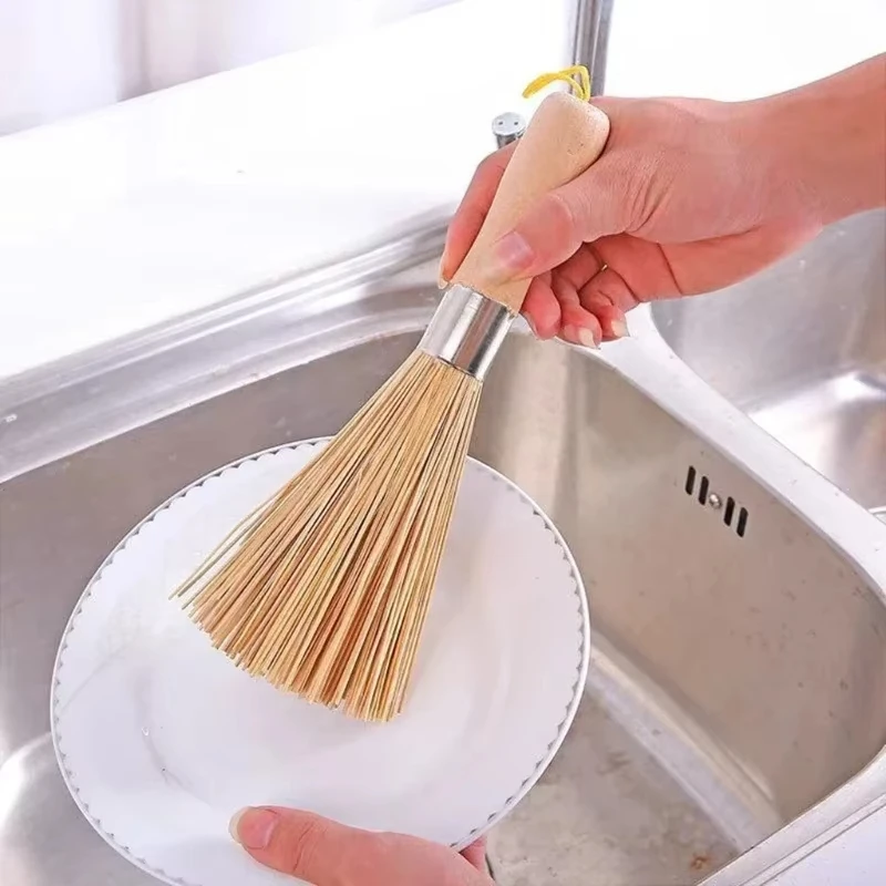 Dish Brush Bamboo - فرشاة تنظيف الأواني المصنوعة من الخيزران،