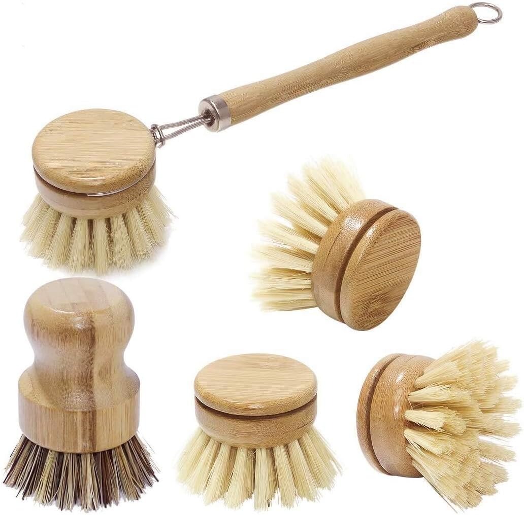 فرش تنظيف الأطباق من الخيزران، - مراجعة Dish Brush Bamboo وسعره