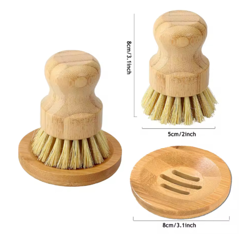 مجموعة واحدة من فرشاة تنظيف ال - مراجعة Dish Brush Bamboo وسعره