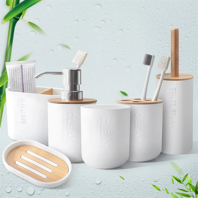 1 قطعة اكسسوارات الحمام موزع ا - مراجعة Dish Brush Bamboo وسعره