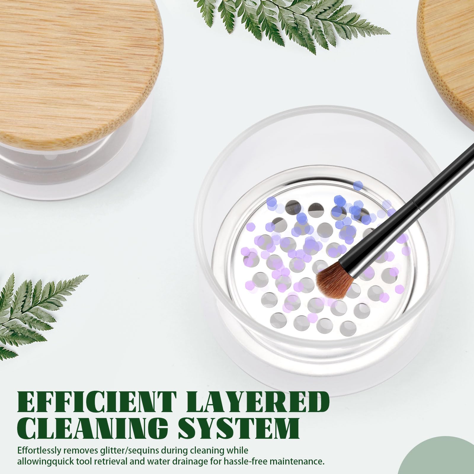 كوب غسيل فرش الأظافر، منظف فرش - مراجعة Dish Brush Bamboo وسعره