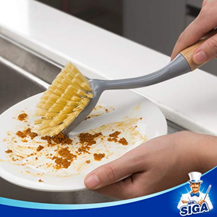 فرشاة أطباق بمقبض من الخيزران  - مراجعة Dish Brush Bamboo وسعره
